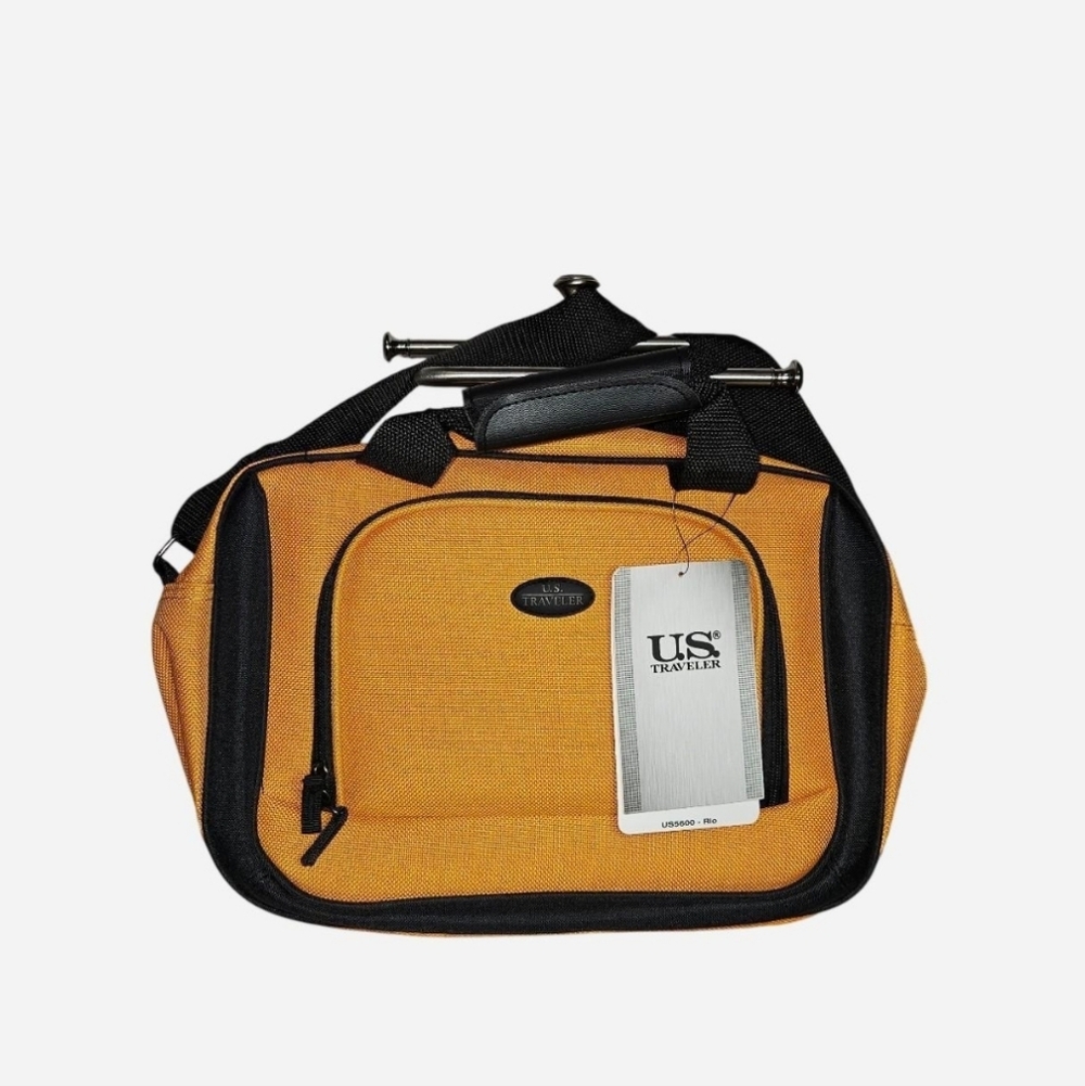 Yellow and Black Men's Toiletry Bag 14" X 10"